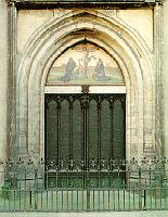 Drzwi, na ktorych znajduja sie tezy w Lutherstadt Wittenberg